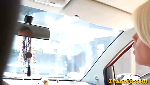 Hot blonde gets analed by sexy couple